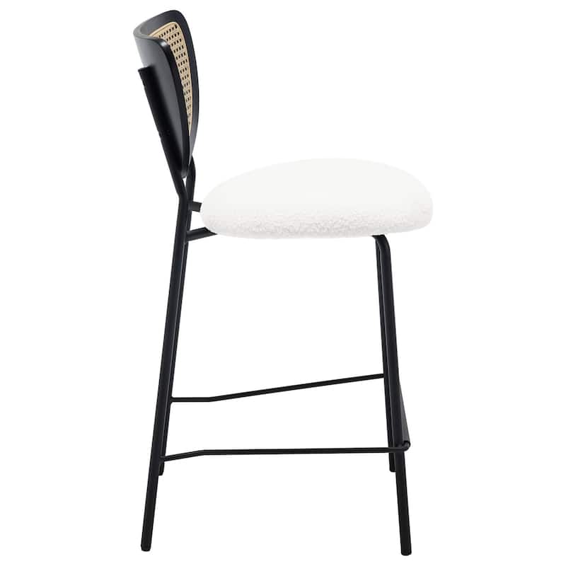 26" Rattan Counter Height Bar Stools Set of 2/3/4 - 37.8"H x 17.7"W x 21.7"D