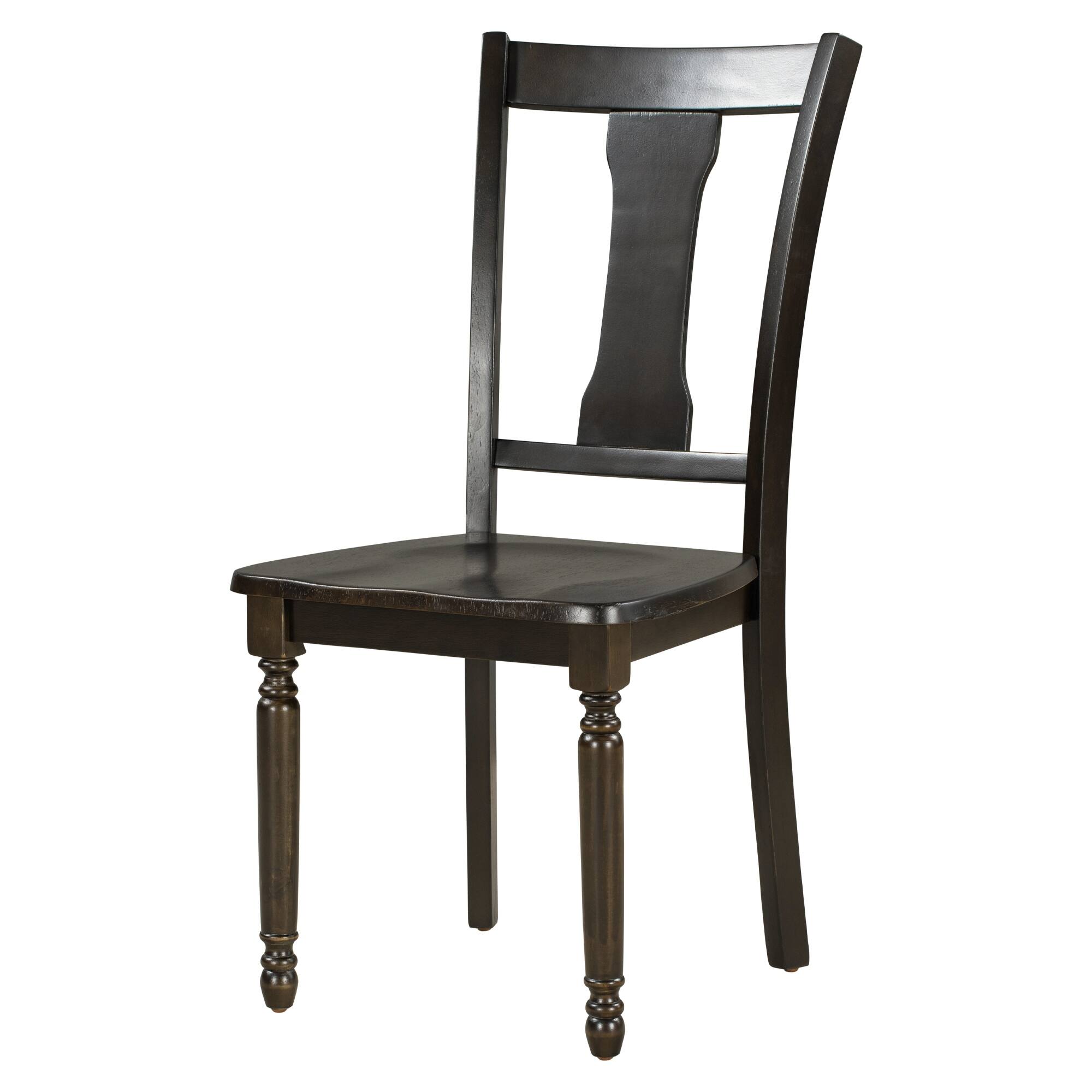 Modern 6Piece Espresso Dining Set Wooden Table, 4 Chairs, and Bench for Kitchen Dining Room