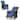 Gymax 2PCS Patio Rattan Lounge Chair PE Wicker Recliner Chair w/