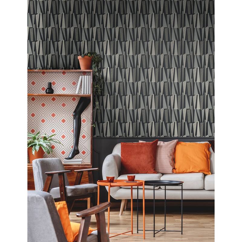 The Simple Life Geometric Shadows Unpasted Wallpaper