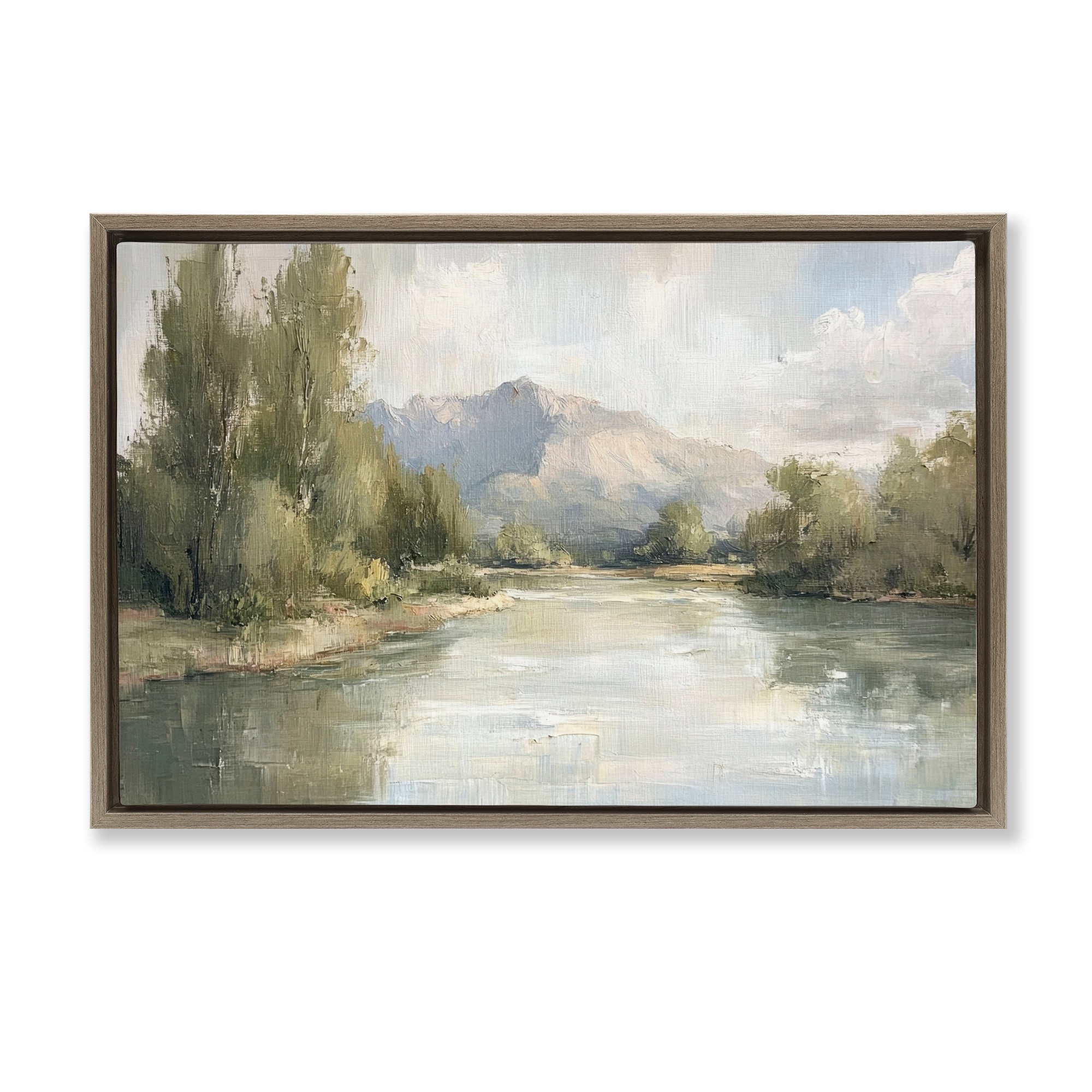 Stupell Where The River Goes Framed Floater Canvas Wall Art Design By Petal Prints Design