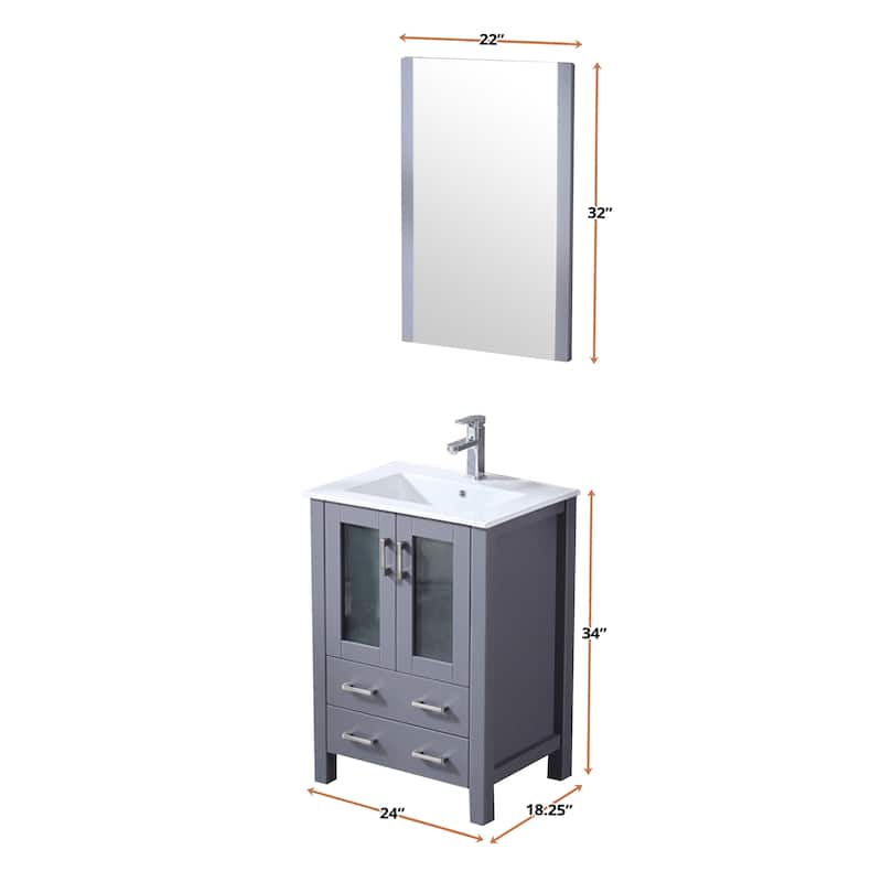 Volez 24 in W x 18.25 in D Bath Vanity