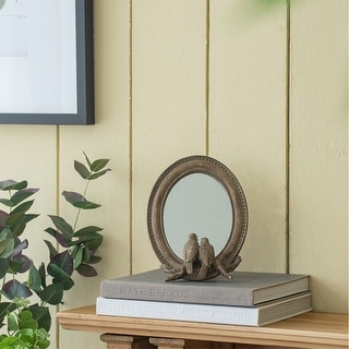 Oval Bird Mirror With Resin Frame - Bed Bath & Beyond - 38973057