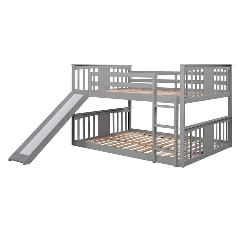 Full over Full Bunk Bed with Slide