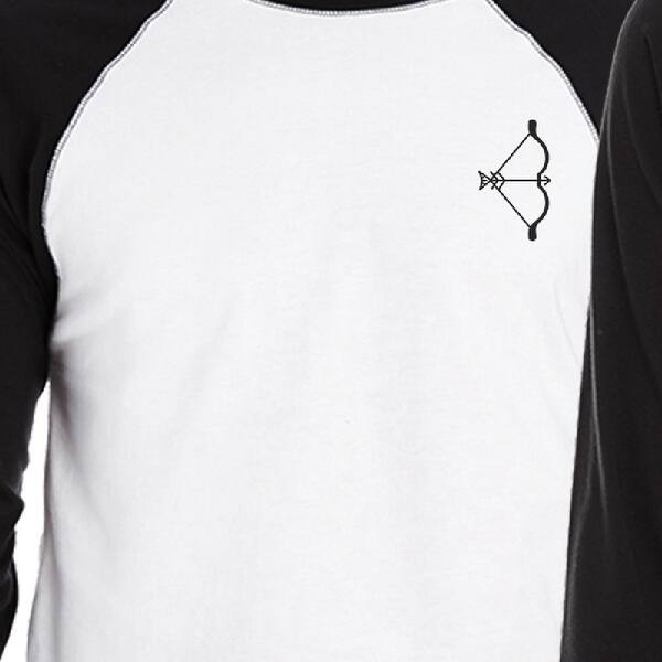 Shop Bow And Arrow Cute Matching Baseball Raglan Shirts For