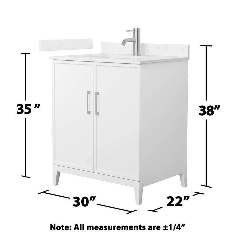 Elan 30-inch Single Vanity, Cultured Marble Top