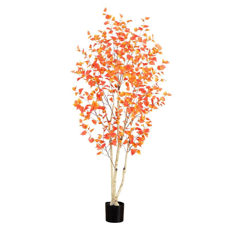 Birch Artificial Potted Tree - 7' - Unlit