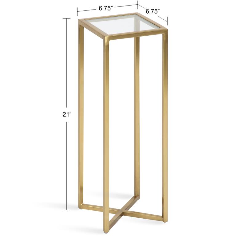 Kate and Laurel Jaspur Square Metal End Table