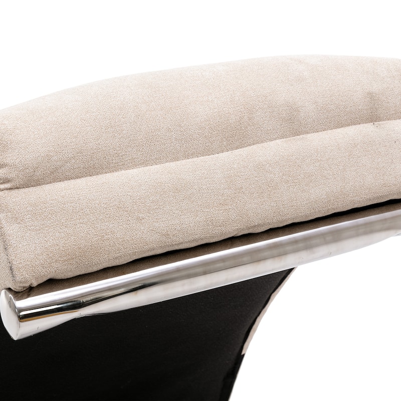 Linen Electric Massage Recliner Chaise Chair with Remote Control and Ergonomic Backrest