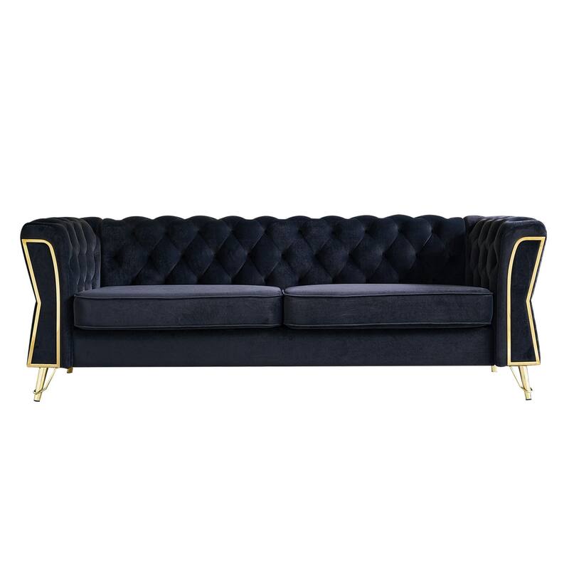 Modern Tufted Velvet Sofa