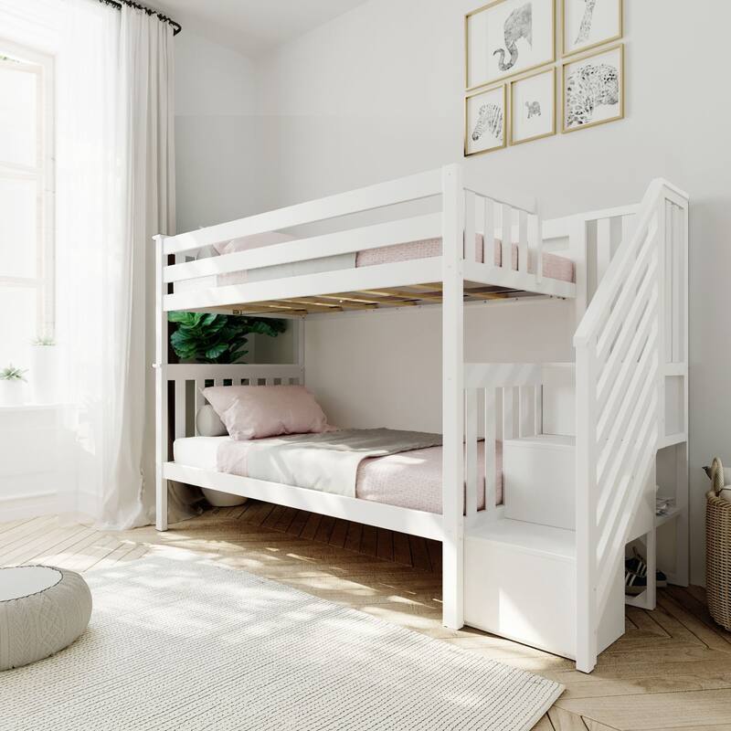 Max and Lily Twin over Twin Staircase Bunk