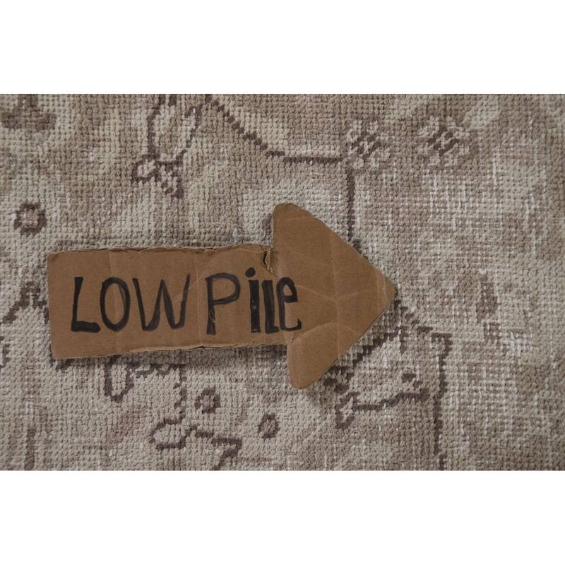 Hand Knotted Oriental 100% Wool Carpet Traditional Floral Beige & Ivories Kashan Area Rug - 12' 1'' X 9' 5''