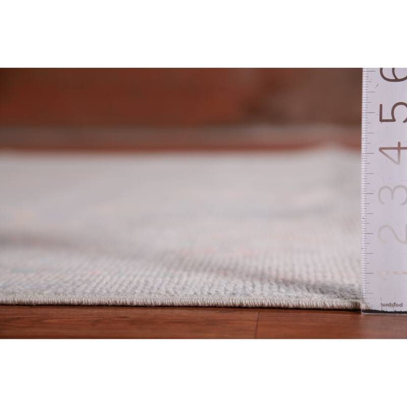 Hand Knotted Oriental 100% Wool Carpet Transitional All-Over Navy Blue & Blues Oushak Area Rug - 9' 4'' X 8' 1''