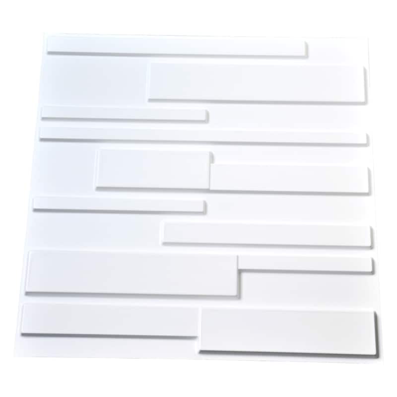 Art3d 3D Wall Panels PVC Crossed lines Design (32 Sq.Ft)