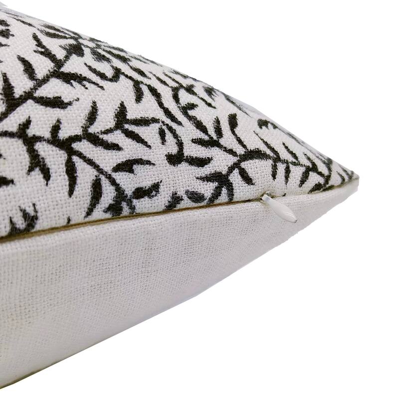 Linen Square Block print pillow Cover - Janglighaas