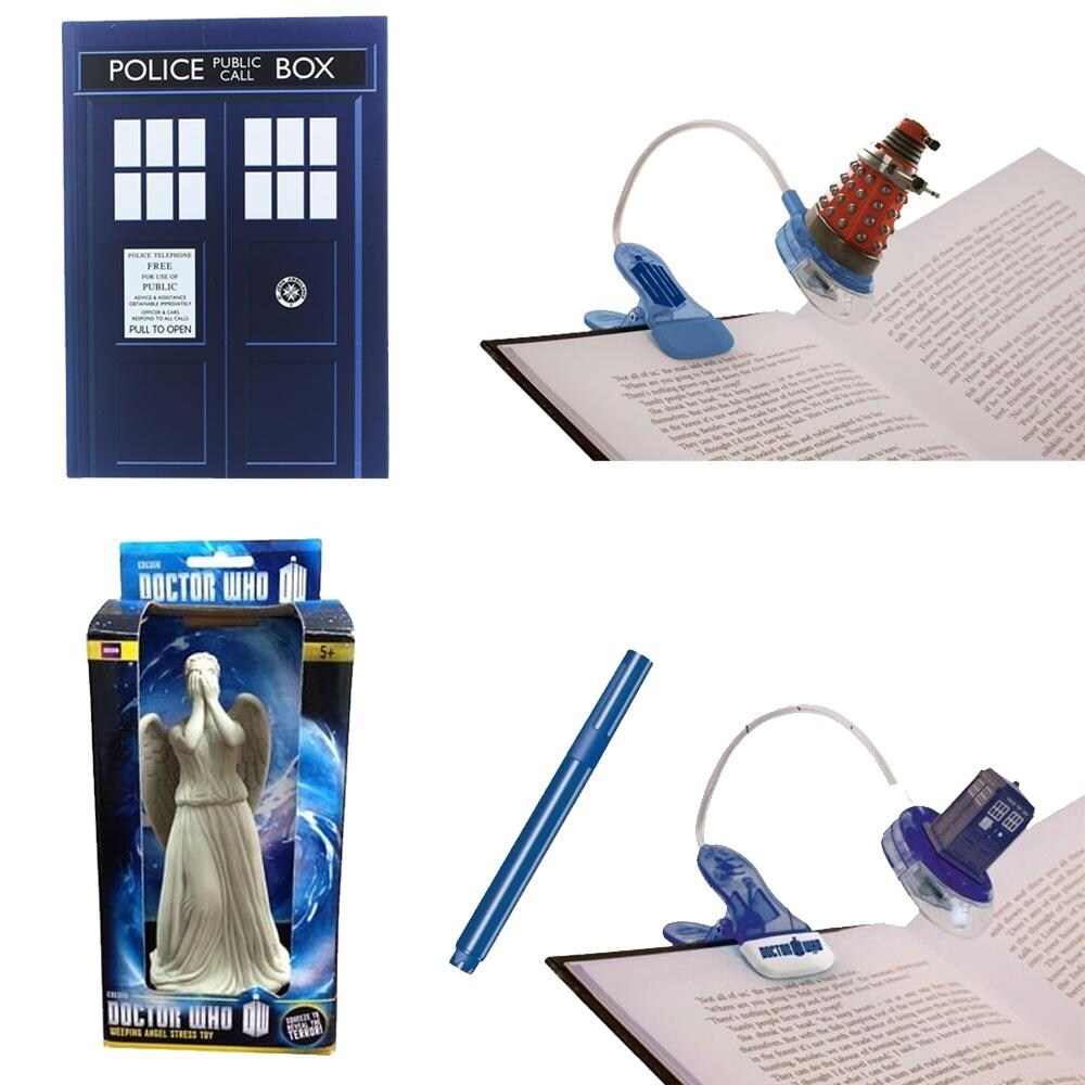 Shop Doctor Who Stationary Set With Book Light Stress Toy