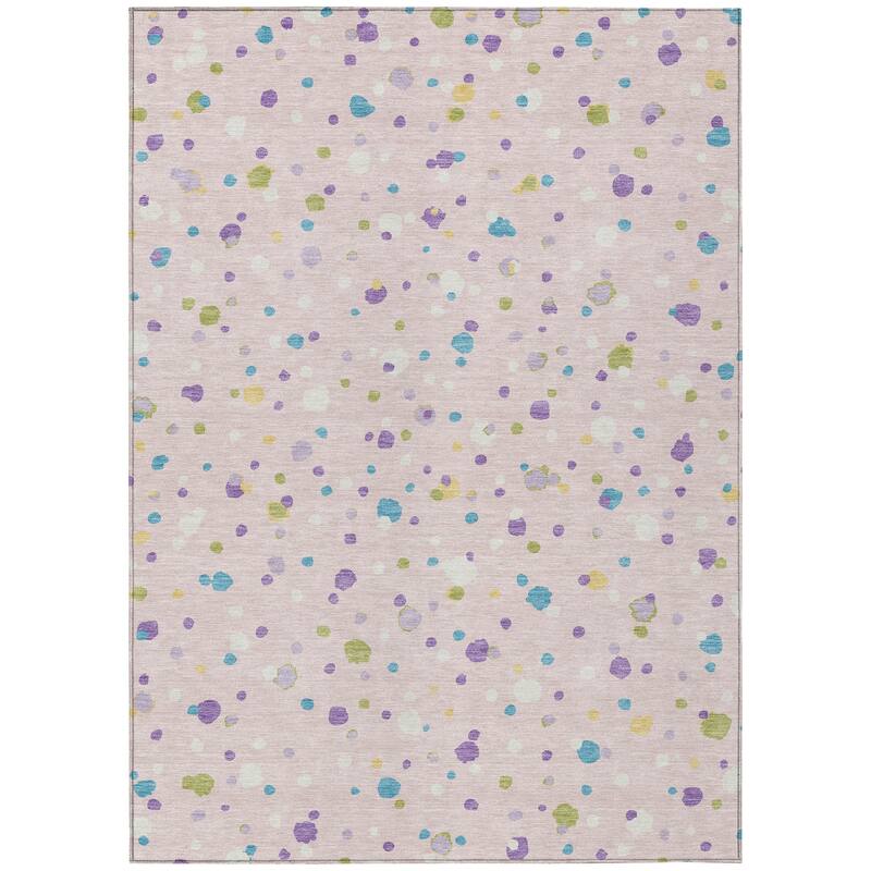 Machine Washable Indoor/ Outdoor Contemporary Sheinelle Chantille Rug