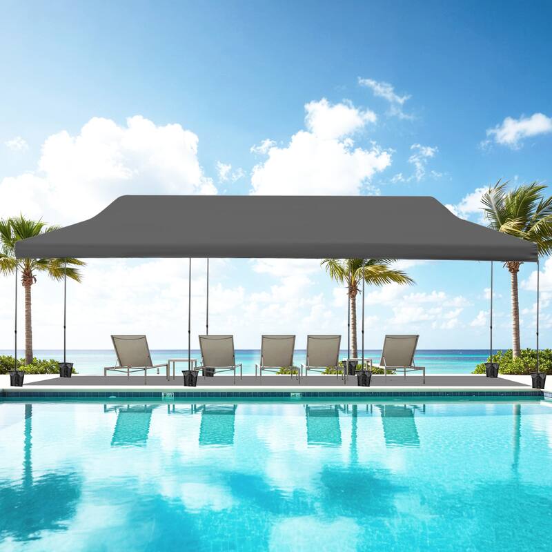 EROMMY Outdoor Tent Collection: Quick Setup for Your Perfect Outdoor Space - 10'x30' - Pop up-Grey
