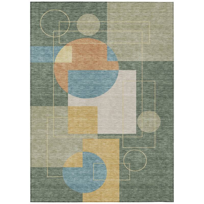 Machine Washable Indoor/ Outdoor Modern Filly Chantille Rug