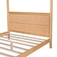 preview thumbnail 5 of 4, Full Size Canopy Platform Bed with Headboard and Support Legs