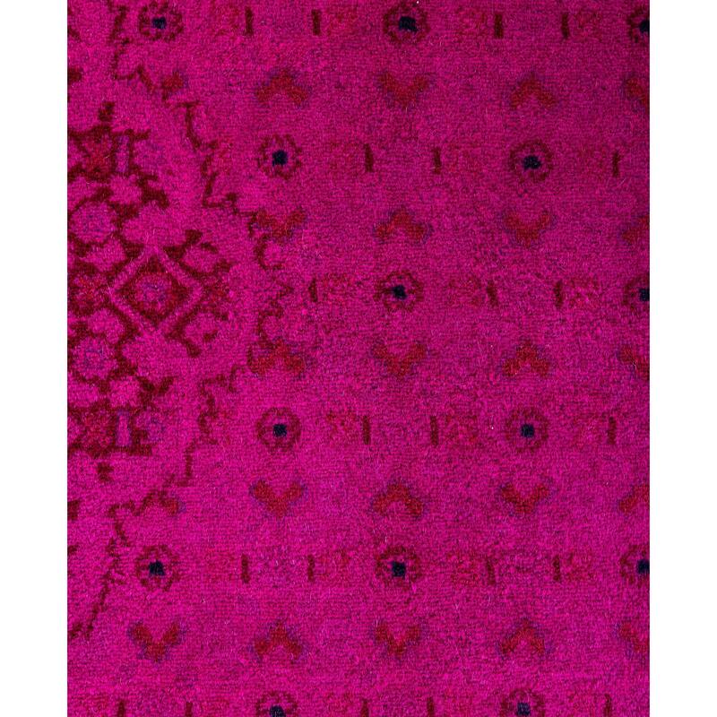 Overdyed One-of-a-Kind Hand-Knotted Area Rug - Purple - 8' 2" x 10' 3"