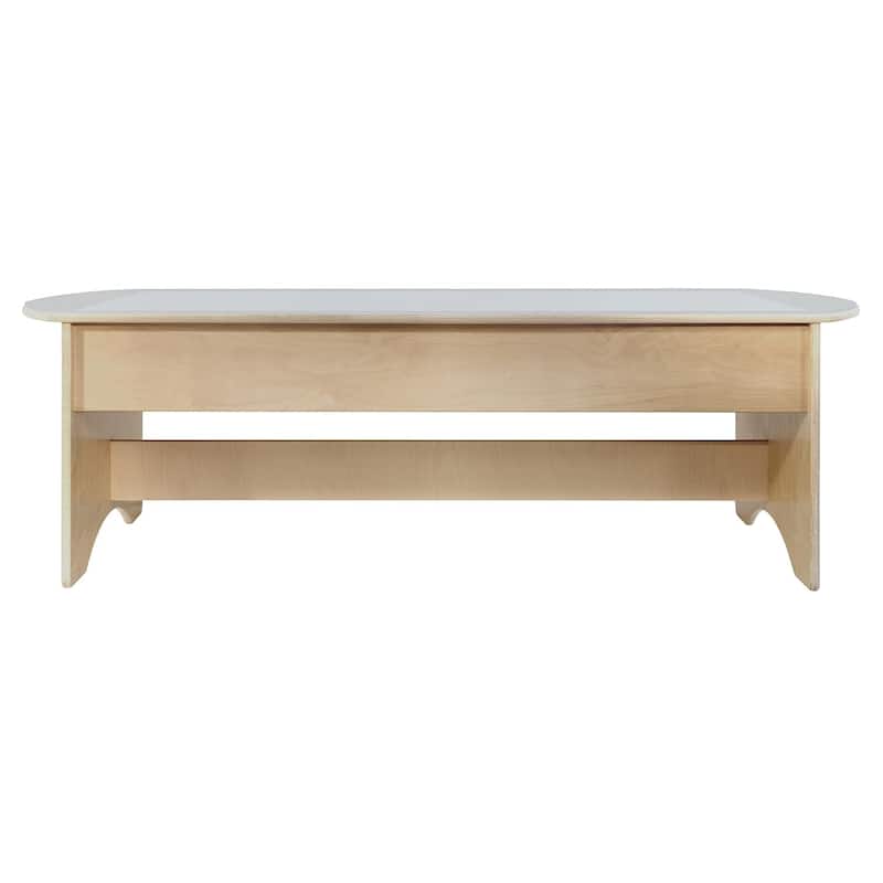 Wood Designs Baltic Birch Plywood 48" Kids Brilliant Light Table without Storage for Preschool, Kindergarten - 18"