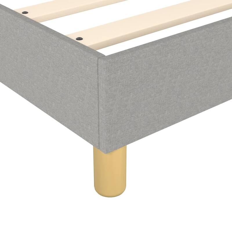 vidaXL Box Spring Bed Base Platform Bed Frame with Mattress for Bedroom Fabric