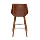 preview thumbnail 23 of 24, Corazza Mid-century Modern Upholstered Wood Counter Stool