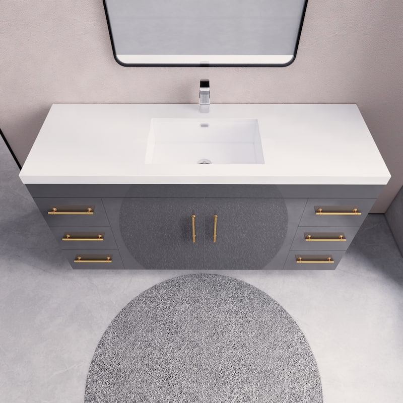 Eliza 60'' Freestanding Vanity with Single Sink