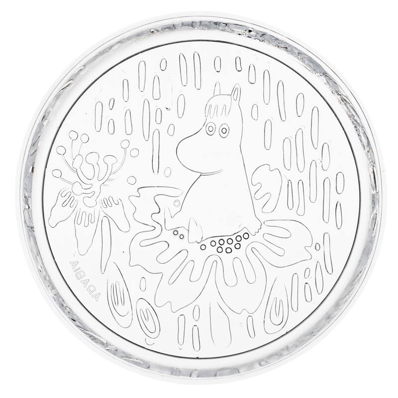 Moomin Glass Plate 6.1in - Clear