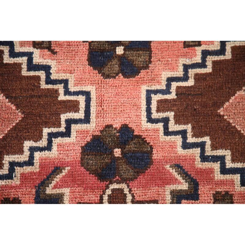 Tribal Bakhtiari Persian Vintage Area Rug Handmade Wool Carpet - 3'3"x 4'8"