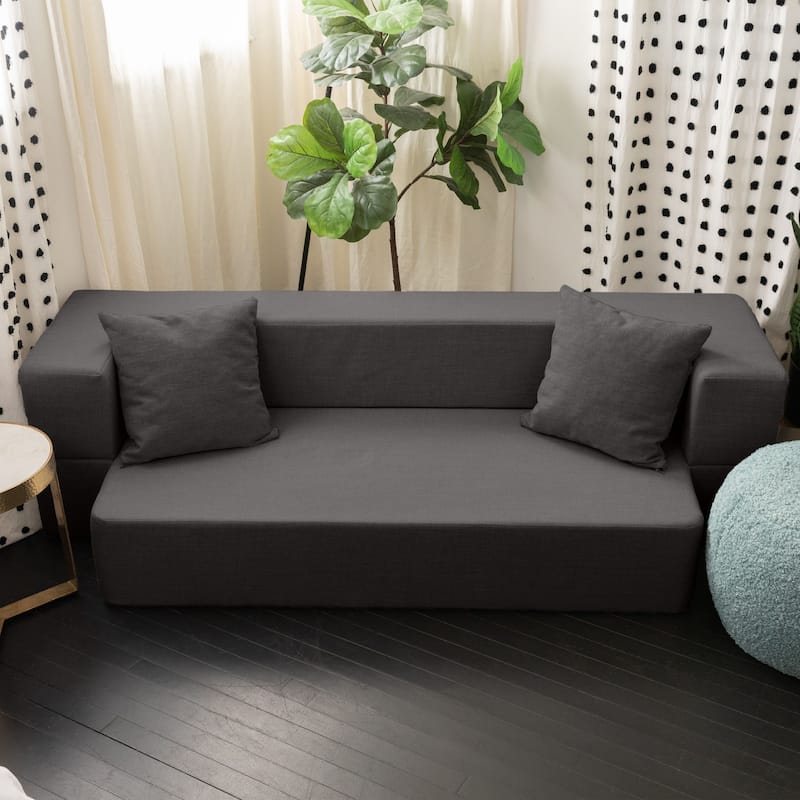 Zenzi Loveseat Twin - Convertible Couch / Twin Sleeper, Bru Smart