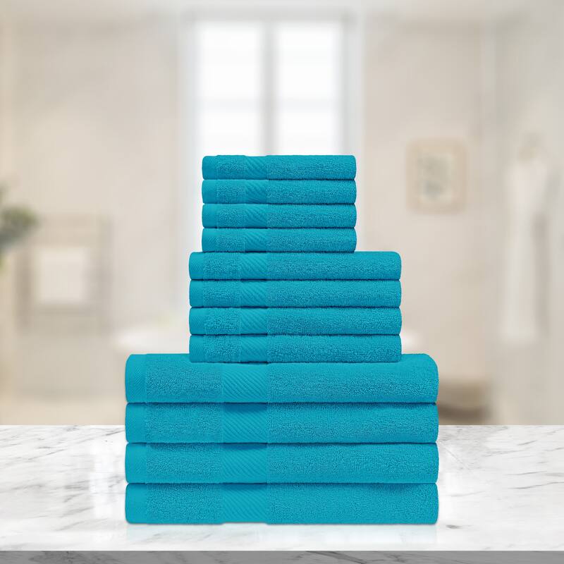 Superior Ismailia Egyptian Cotton 12-Piece Towel Set