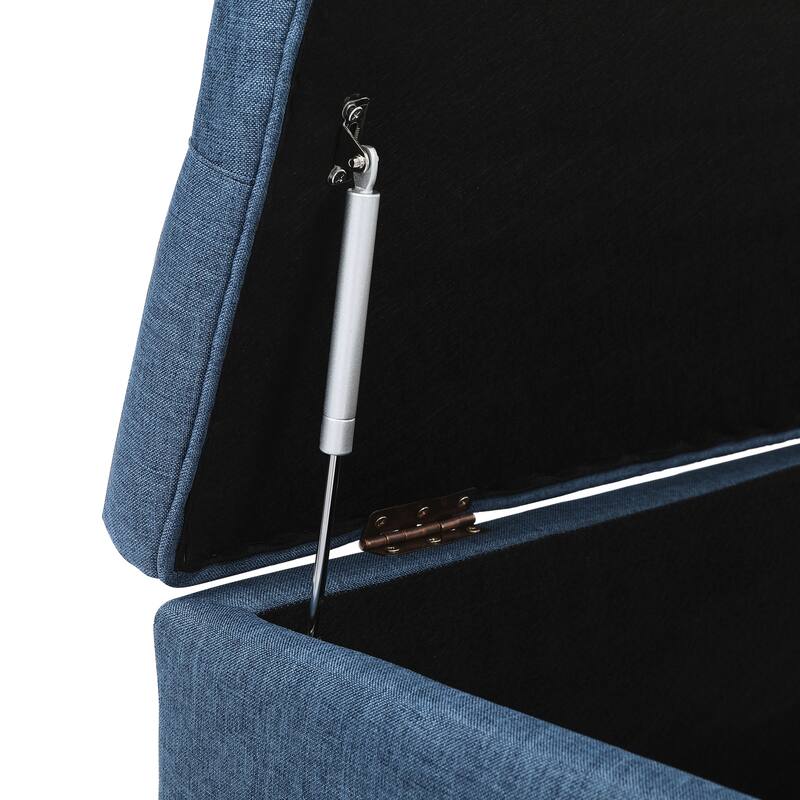 Tufted Upholstered Storage Bench Ottoman with Hidden Storage for Bedroom, or Living Room