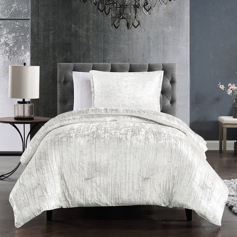 Riverbrook Home Turin Crinkled Velvet Comforter Collection