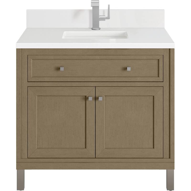 James Martin Vanities 503-V36-1WZ Chicago 36" Free Standing Single - Walnut Whisper