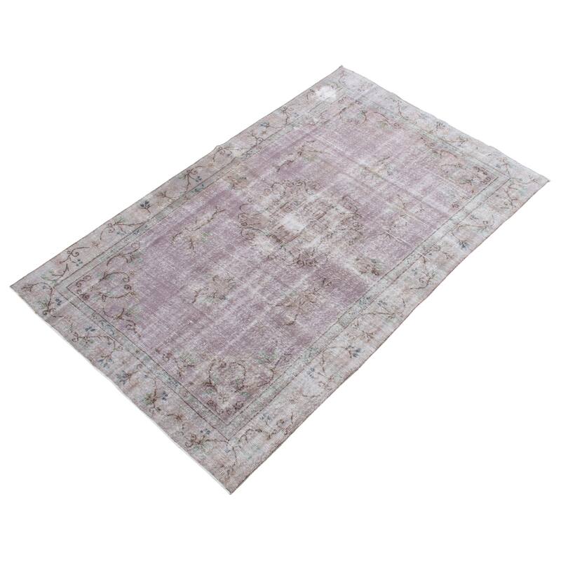 ECARPETGALLERY Hand-knotted Color Transition Beige, Grey Wool Rug - 5'5 x 8'8