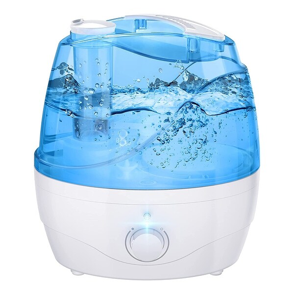 Homasy 2.2L Humidifiers with Blue Night Light, 28dB Quiet Humidifiers ...