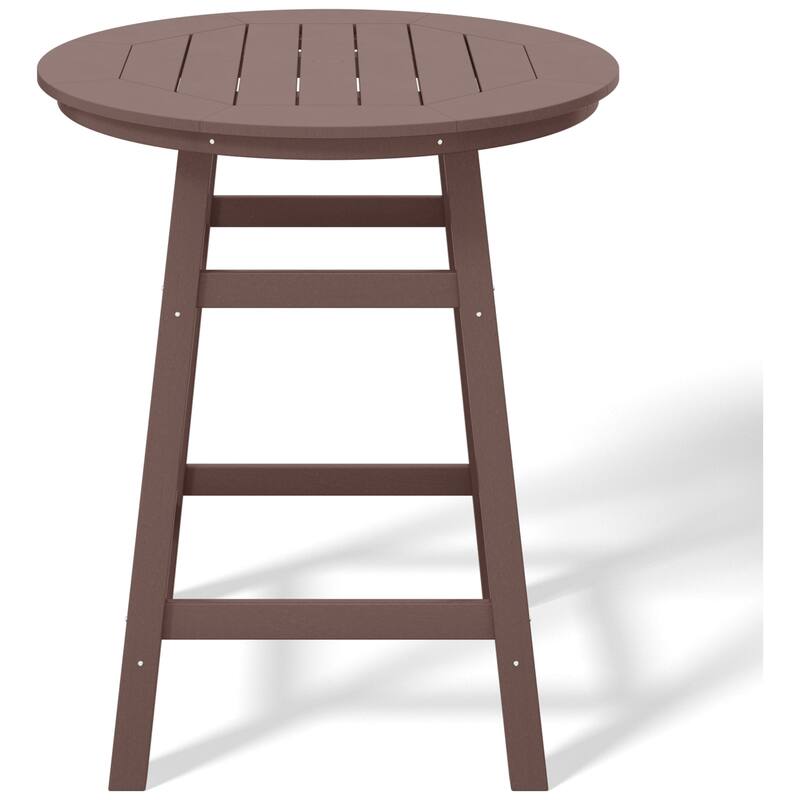 Polytrends Laguna Hdpe All Weather Outdoor Patio 35" Round Counter Table