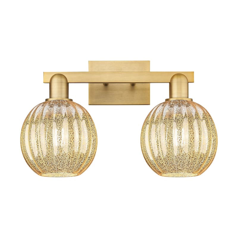 Innovations Lighting 716-2W-12-16 Preston Vanity Preston 2 Light 16" - Brushed Brass / Mercury