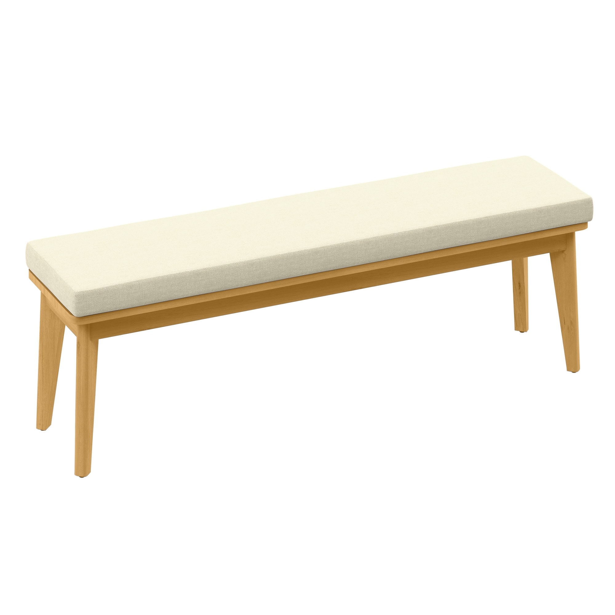 Acacia Patio Dining Bench with 2.36'' Thick Cousion