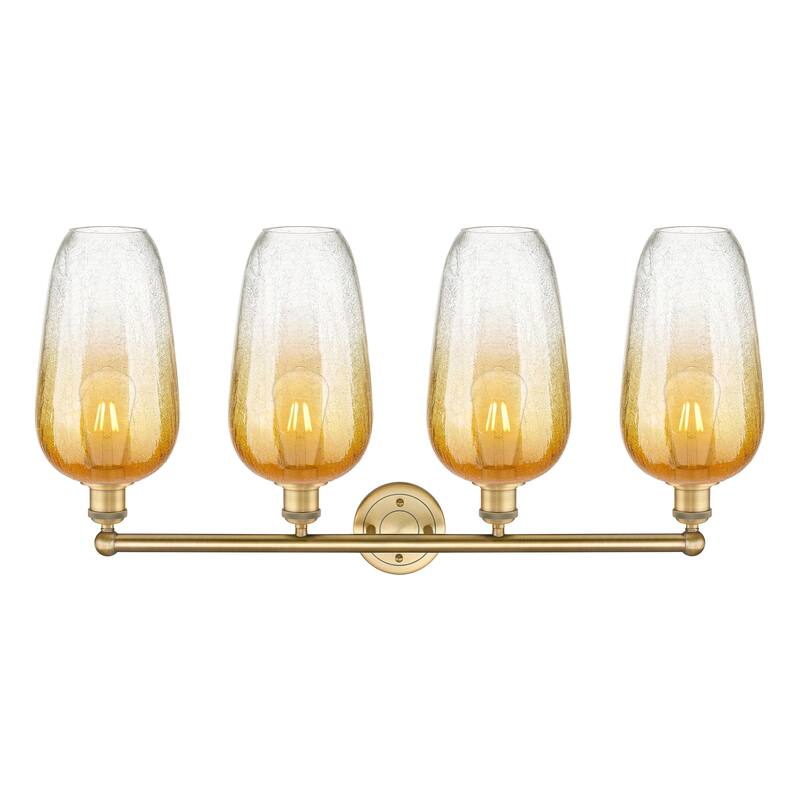 Innovations Lighting Endless Possibilities Edison - Brookhaven Flute - 4 Light 34" Bath Vanity Light