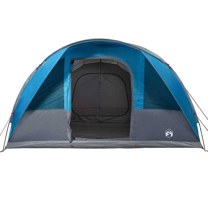vidaXL Camping Tent Tunnel 5-Person Green Waterproof