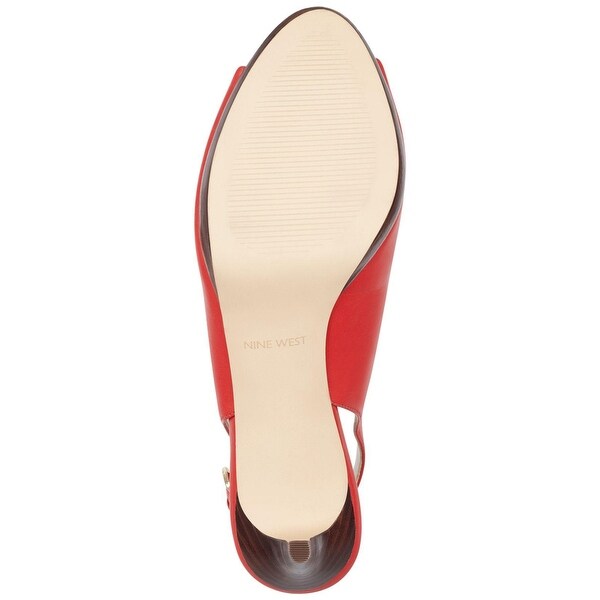 nine west gabrielle slingback peep toe pump