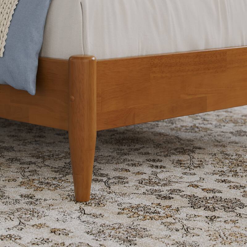 Naples Solid Wood Low Profile Platform Bed