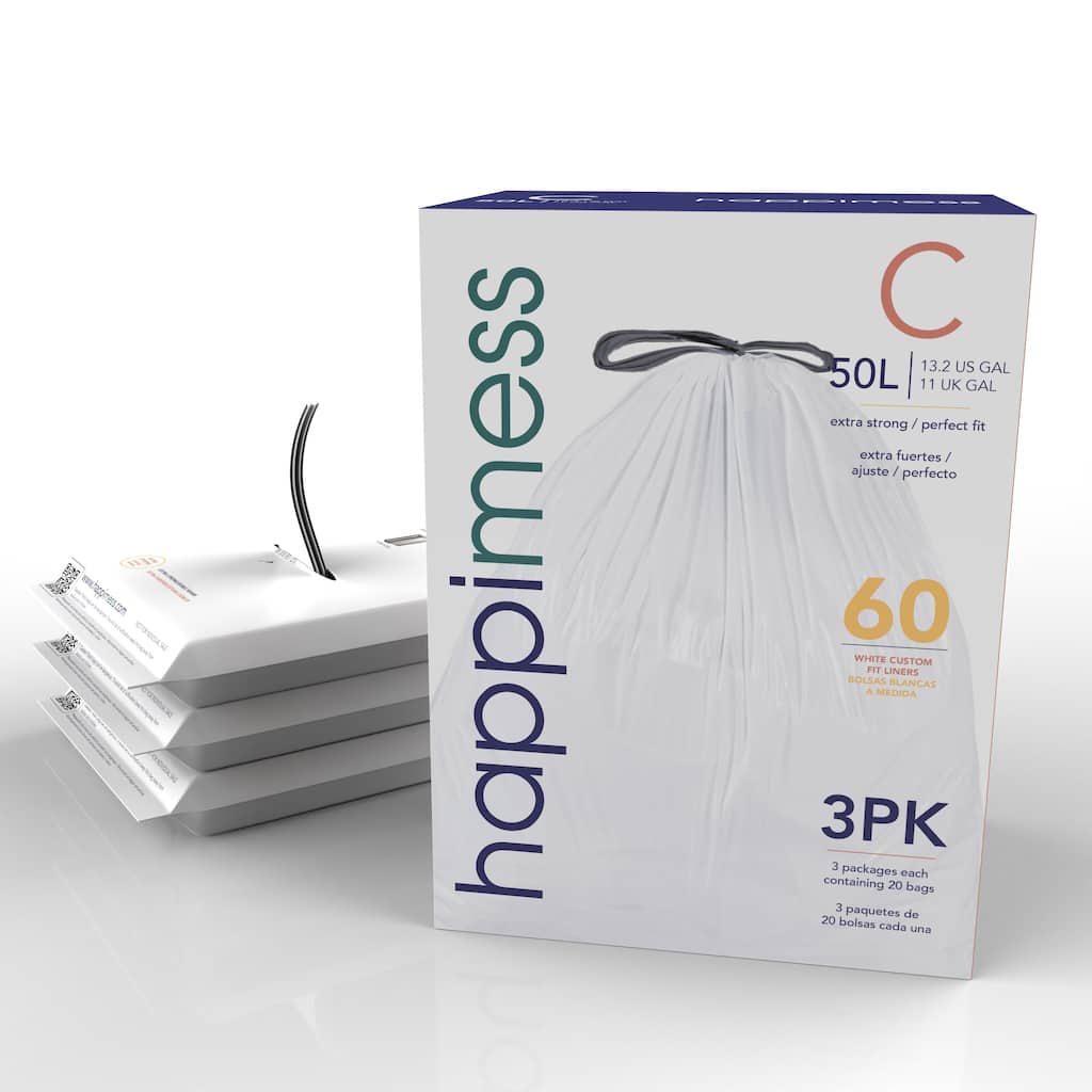 happimess Drawstring Trash Can Liner