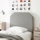 preview thumbnail 13 of 20, Tavira Allure® Boucle Dorm Headboard with Legs by DormCo