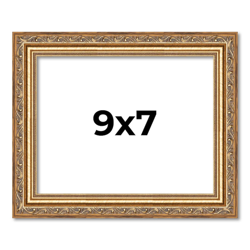 9x7 Frame Red Solid Wood Picture Frame