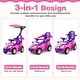 preview thumbnail 16 of 28, Gymax 3-in-1 Sliding Walker w/ Adjustable Canopy Horn Music & Light