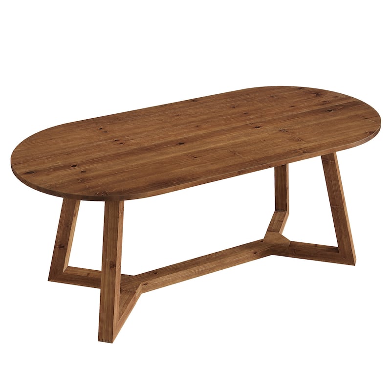 Solid Wood Home Office Desk, Executive Computer Writing Table, Study Room Workstation Accent Desk